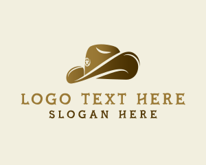 Saloon - Western Sheriff Hat logo design