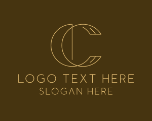 Monoline - Geometric Business letter C logo design