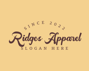 Cursive Apparel Business logo design