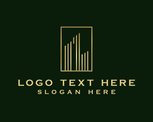 High End - Premium Building City  Realty logo design