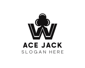 Blackjack - Poker Club Casino logo design