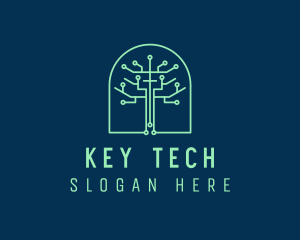 Green Tree Circuitry  logo design