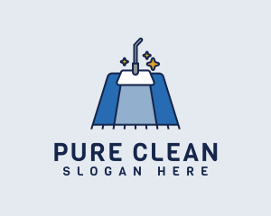 Clean Carpet Vacuum logo design