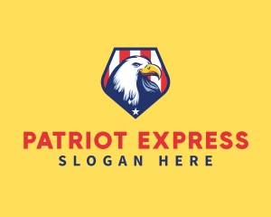 Nationalist - Patriotic Eagle Shield logo design