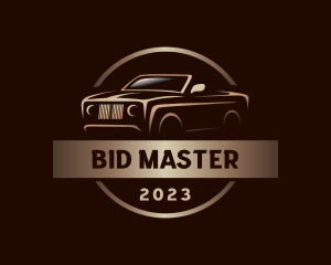 Auction - Retro Luxury Car logo design