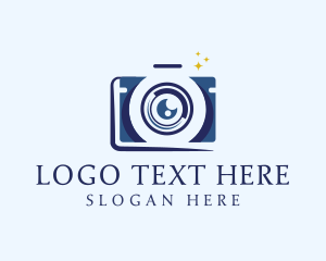 Blogger - Camera Lens Photography logo design