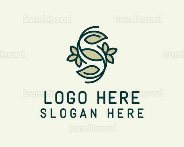 Botanical Letter S Logo