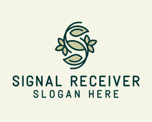 Botanical Letter S logo design