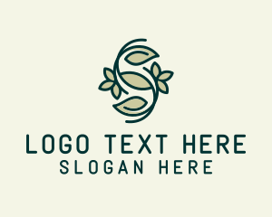 Monoline - Botanical Letter S logo design