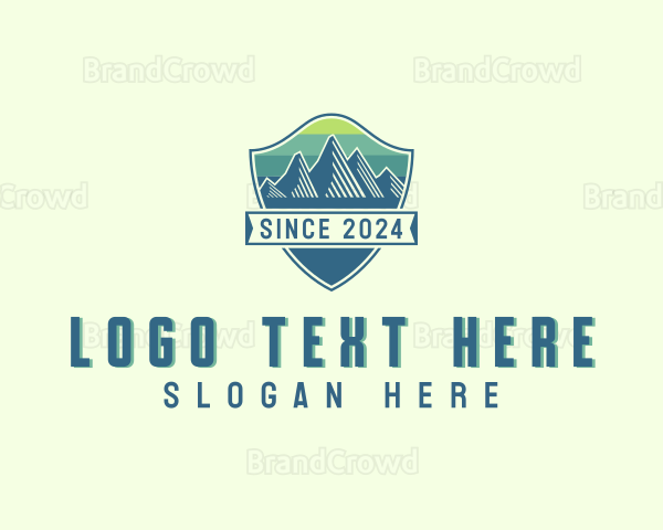 Mountain Summit Hiking Logo