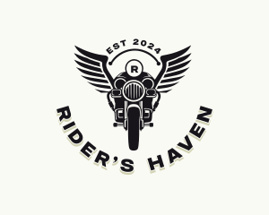 Motorcycle Rider Racing logo design