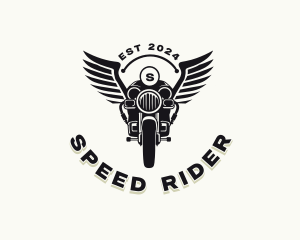 Motorcycle Rider Racing logo design