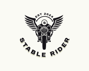 Motorcycle Rider Racing logo design