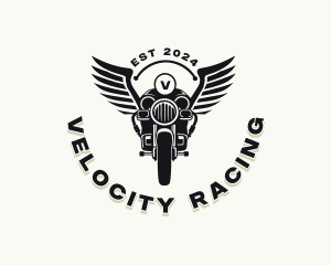 Motorcycle Rider Racing logo design