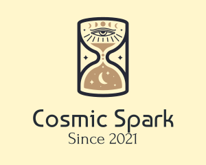 Cosmic Eye Hourglass logo design