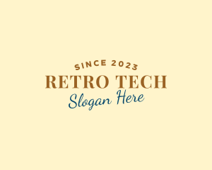 Retro Style Fashion logo design