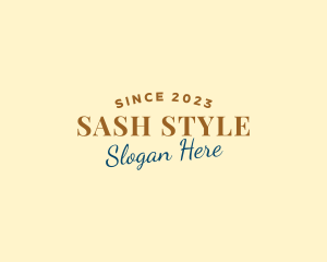 Retro Style Fashion logo design