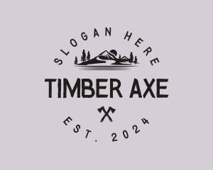 Mountain Axe Camping logo design