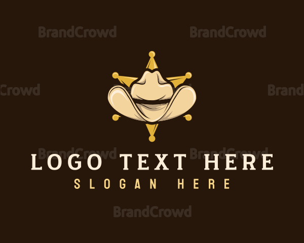 Cowboy Sheriff Hat Logo