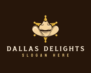 Cowboy Sheriff Hat logo design