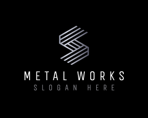 Metal - Industrial Metal Letter S logo design
