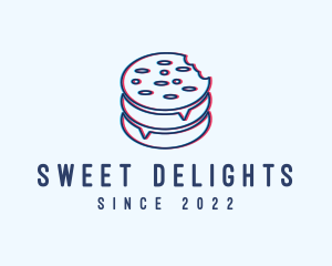 Treats - Cookie Snack Glitch logo design