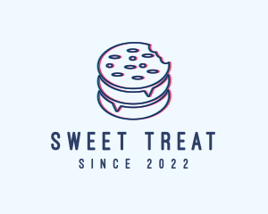 Cookie Snack Glitch logo design