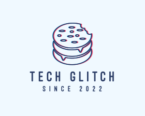 Cookie Snack Glitch logo design