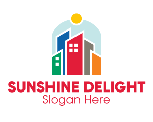 Sunny City Buildings  logo design