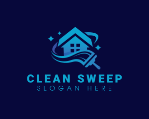 Squeegee Cleaning Sanitation logo design