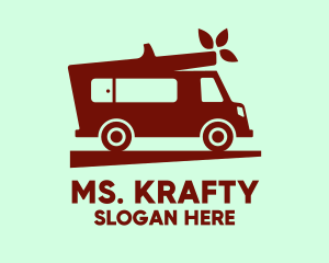 Transport Service - Simple Moving Van logo design