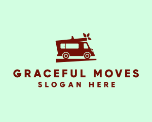 Wood Moving Van logo design