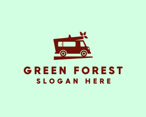 Wood Moving Van logo design