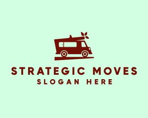 Wood Moving Van logo design