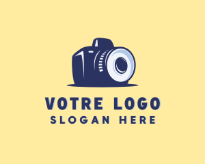 Vlogger - Photography Camera Lens logo design