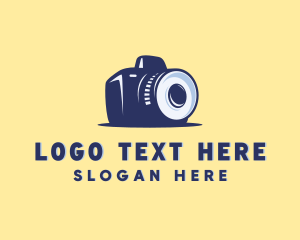 Vlog - Photography Camera Lens logo design