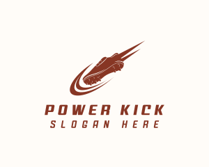 Kick - Athlete Shoes Sprint logo design