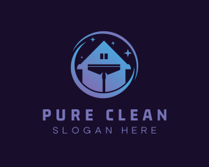 House Cleaning Sanitation logo design