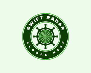 Radar - Helm Wheel Radar logo design