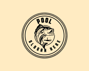 Maritime - Fishing Rope Fish logo design