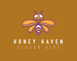 Beekeeping - Cute Yellow Bumblebee logo design