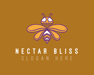 Nectar - Cute Yellow Bumblebee logo design