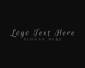 Hairstylist - Elegant Script Business logo design