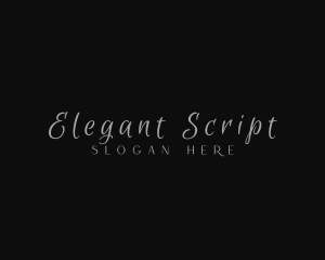 Elegant Script Business logo design