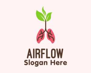 Herbal Lungs Treatment  logo design