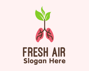 Herbal Lungs Treatment  logo design