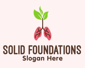 Body Organ - Herbal Lungs Treatment logo design