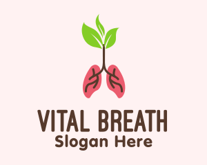 Herbal Lungs Treatment  logo design