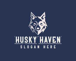 Husky - Wild Wolf Avatar logo design