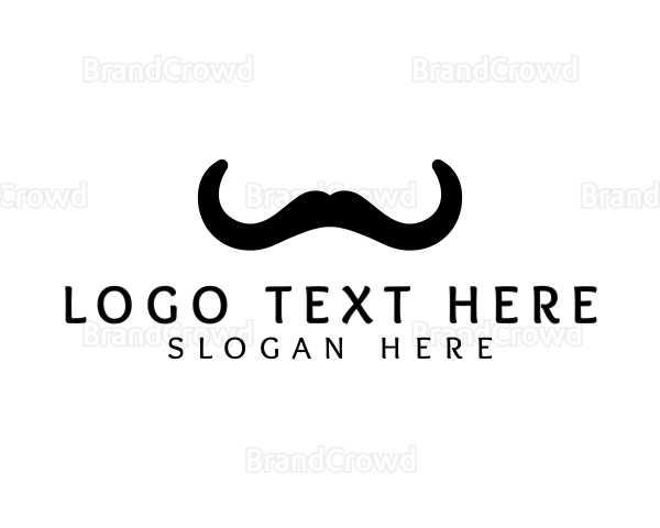 Mustache Horns Barber Logo